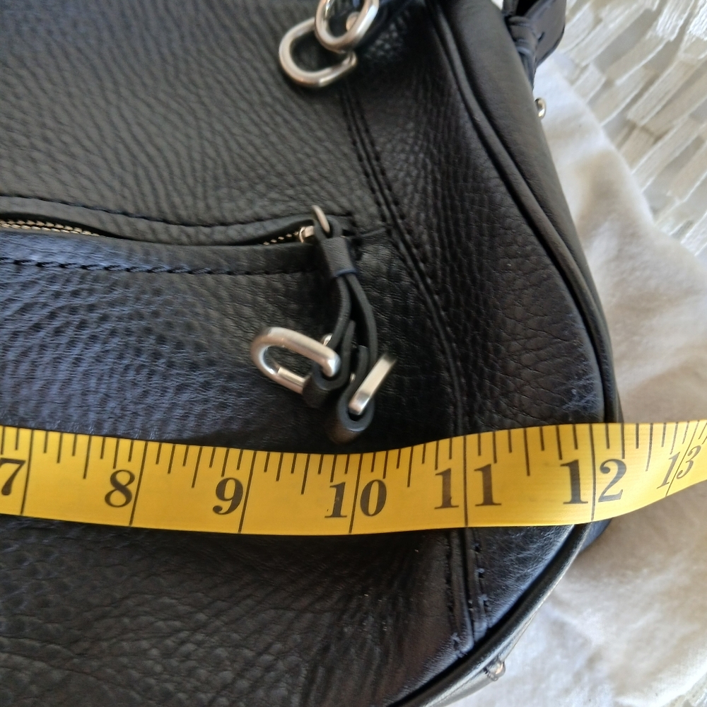 Cole Haan Black Leather Shoulder Bag - Picture 7 of 10
